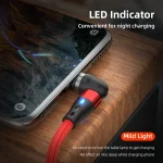 ENKAY 3 in 1 3A USB to Type-C / 8 Pin / Micro USB Magnetic 540 Degrees Rotating Fast Charging Cable, 1m, 2m - Image 10