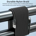 ENKAY 180 Degrees Rotating USB to 8 Pin Charging Data Cable with LED Light, 1m, 2m - Image 6