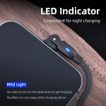 ENKAY 180 Degrees Rotating USB to 8 Pin Charging Data Cable with LED Light, 1m, 2m - Image 8