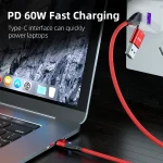 ENKAY 6-in-1 PD60W USB-A / Type-C to Type-C / 8 Pin / Micro USB Magnetic Fast Charging Cable, 1m, 2m - Image 3