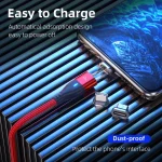 ENKAY 6-in-1 PD60W USB-A / Type-C to Type-C / 8 Pin / Micro USB Magnetic Fast Charging Cable, 1m, 2m - Image 6