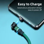 ENKAY 3 in 1 3A USB to Type-C / 8 Pin / Micro USB Magnetic 540 Degrees Rotating Fast Charging Cable, 1m, 2m - Image 6