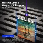 ENKAY 3 in 1 2.4A USB to Type-C / 8 Pin / Micro USB Magnetic 540 Degrees Rotating Charging Cable, 1m, 2m - Image 7