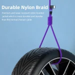 ENKAY 3 in 1 2.4A USB to Type-C / 8 Pin / Micro USB Magnetic 540 Degrees Rotating Charging Cable, 1m, 2m - Image 9