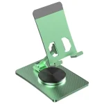 Aluminum Alloy Adjustable Folding Desktop Phone Holder, Green, Rose Gold, Gray, Black, Silver, Gold