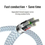 XJ-99 2pcs 1m 60W USB-C / Type-C to Type-C Fast Charging Data Cable - Image 5