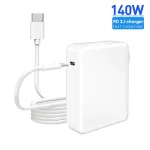PD3.1 140W USB-C PD Laptop Power Adapter + 2m 5A USB-C to USB-C Data Cable, EU Plug, US Plug, AU Plug, UK Plug - Image 2