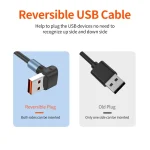ENKAY 66W Reversible USB to Type-C / 8 Pin / Micro USB Elastic Spring Fast Charging Cable, Length 1.5m, 3 in 1 Type-A, 3 in 1 Type-B - Image 8