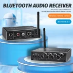 T500 Bluetooth 5.3 Audio Adapter U-Disk Mic Amplifier Speaker Converter with Remote Control - Image 2