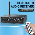 T500 Bluetooth 5.3 Audio Adapter U-Disk Mic Amplifier Speaker Converter with Remote Control - Image 7