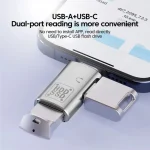 JS-109 USB-C / Type-C to Type-C + USB 3.0 Converter OTG Adapter for Digital Headset and U-Disk, Type-C to Type-C + USB - Image 2