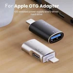 JS-103 8 Pin Male to USB+Type-C Female OTG Adapter - Image 6