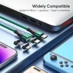 ENKAY 3 in 1 PD100W Type-C to Type-C / 8 Pin / Micro USB Magnetic Fast Charging Cable, 1m, 1.8m - Image 11