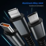 ENKAY 3-in-1 5A USB to Type-C / 8 Pin / Micro USB Fast Charging Cable with Indicator Light, Length: 1.2m - Image 5
