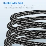 ENKAY 3-in-1 5A USB to Type-C / 8 Pin / Micro USB Fast Charging Cable with Indicator Light, Length: 1.2m - Image 7