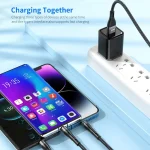 ENKAY 6-in-1 5A USB + Type-C to Type-C / 8 Pin / Micro USB Multifunction Fast Charging Cable, 1.3m - Image 3