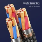 ENKAY 6-in-1 5A USB + Type-C to Type-C / 8 Pin / Micro USB Multifunction Fast Charging Cable, 1.3m - Image 8