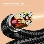 ENKAY 6-in-1 5A USB + Type-C to Type-C / 8 Pin / Micro USB Multifunction Fast Charging Cable, Length:1.2m, ENK-CB166 - Image 7