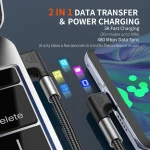 ENKAY 3A Elbow Reversible USB to Elbow Type-C Fast Charging Data Cable, 0.5m, 1m, 2m, 3m - Image 8