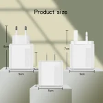 QC5.0 USB / PD25W Type-C Super Fast Charging Full Protocol Phone Charger, EU Plug, EU Plug - Image 5