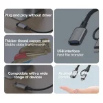 JS-112 2 in 1 USB Male to USB-C / Type-C / 8 Pin OTG Adapter Cable, Length: 15cm - Image 3