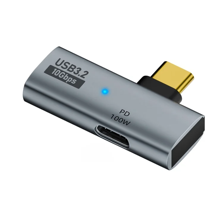 USB-C / Type-C Male to Type-C + USB3.2 Female 10Gbps Data OTG Converter PD 100W Charging Adapter, Type-C + USB
