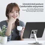 YY-022 360 Degree Rotation Aluminum Alloy Desktop Phone Tablet Holder - Image 5