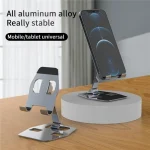 YY-018 Foldable Aluminum Alloy Desktop Phone Tablet Holder - Image 2