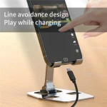 YY-018 Foldable Aluminum Alloy Desktop Phone Tablet Holder - Image 8