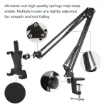 XWJ005 Adjustable Desk Clamp Bracket 360 Degrees Rotatable Tablet Phone Holder - Image 3