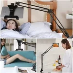 XWJ005 Adjustable Desk Clamp Bracket 360 Degrees Rotatable Tablet Phone Holder - Image 5