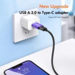 ENKAY ENK-AT119 Aluminium Alloy Male USB 3.0 to Female Type-C Data Adapter Converter Support Fast Charging, ENK-AT119 - Image 2