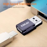 ENKAY ENK-AT119 Aluminium Alloy Male USB 3.0 to Female Type-C Data Adapter Converter Support Fast Charging, ENK-AT119 - Image 3