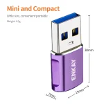 ENKAY ENK-AT119 Aluminium Alloy Male USB 3.0 to Female Type-C Data Adapter Converter Support Fast Charging, ENK-AT119 - Image 5