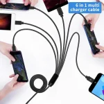 JUNSUNMAY 6 in 1 USB 2.0 to Type-C Splitter Cable, 0.5m, 1.5m - Image 4