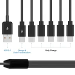 JUNSUNMAY 6 in 1 USB 2.0 to Type-C Splitter Cable, 0.5m, 1.5m - Image 5