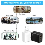 45W PD3.0 / PPS Type-C + QC3.0 USB Fully Compatible Protocol Charger, EU Plug, PD3.0 / PPS Type-C + QC3.0 USB(EU Plug) - Image 3