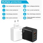 45W PD3.0 / PPS Type-C + QC3.0 USB Fully Compatible Protocol Charger, EU Plug, PD3.0 / PPS Type-C + QC3.0 USB(EU Plug) - Image 4