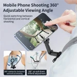 SX-P05 Magnetic Collar Phone Clamp Bracket POV View Mount - Image 10