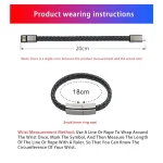 XJ-29 3A USB-C / Type-C to Type-C Creative Bracelet Data Cable, 20cm C to C, 22.5cm C to C - Image 7