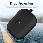 ENKAY Hat-Prince Thickened Silicone Case with Hook and Anti-lost Silicone Earbuds, For Apple AirPods 4 2024 - Image 4