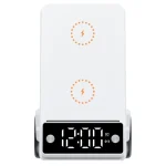 G63 Bluetooth Speaker Clock Atmosphere Light 6-in-1 Car Shape 15W Desktop Wireless Charger - Image 3