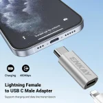ENKAY ENK-AT120 Aluminium Alloy 8 Pin to Type-C Data Transfer & Charging Adapter, ENK-AT120 - Image 2