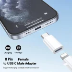 ENKAY ENK-AT121 Plastic 8 Pin to Type-C Data Transfer & Charging Adapter - Image 2