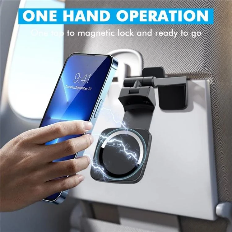 SYA0027792_2.webp MA-161E Universal Clip-On Lazy Stand Adjustable Desktop Magnetic Phone Holder - Image 3