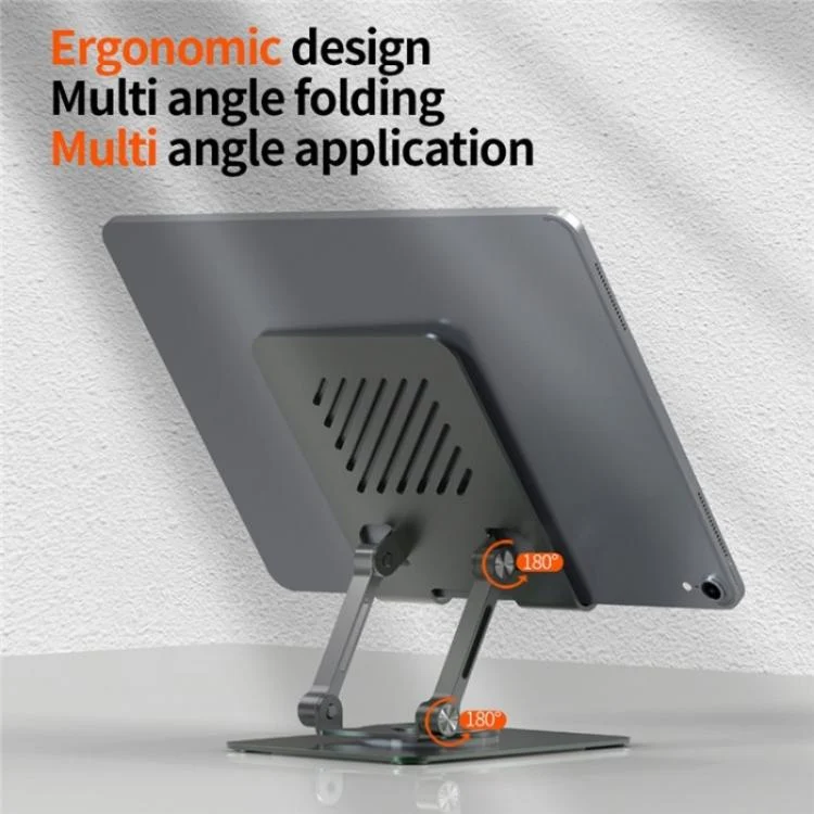 SYA0027875_10.webp L8 2 in 1 360 Degree Rotating Foldable Desktop Phone Tablet Metal Cooling Holder - Image 11