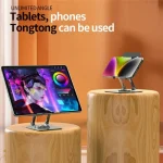 L8 2 in 1 360 Degree Rotating Foldable Desktop Phone Tablet Metal Cooling Holder - Image 13
