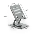 L8 2 in 1 360 Degree Rotating Foldable Desktop Phone Tablet Metal Cooling Holder - Image 4