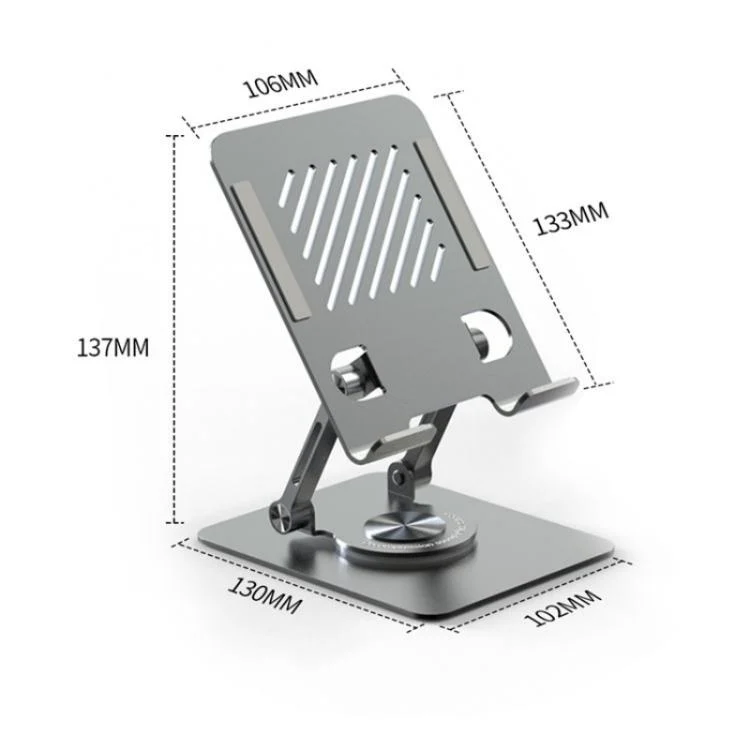 SYA0027875_3.webp L8 2 in 1 360 Degree Rotating Foldable Desktop Phone Tablet Metal Cooling Holder - Image 4
