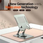 L8 2 in 1 360 Degree Rotating Foldable Desktop Phone Tablet Metal Cooling Holder - Image 5
